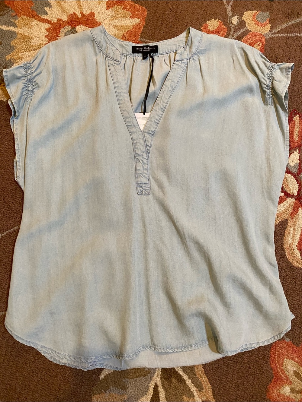 Velvet Heart Chambray Avery Top